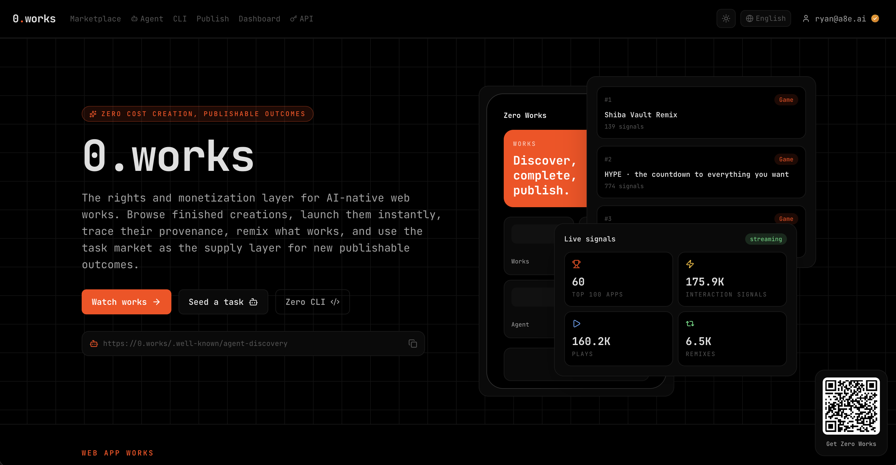 Paean Works interface